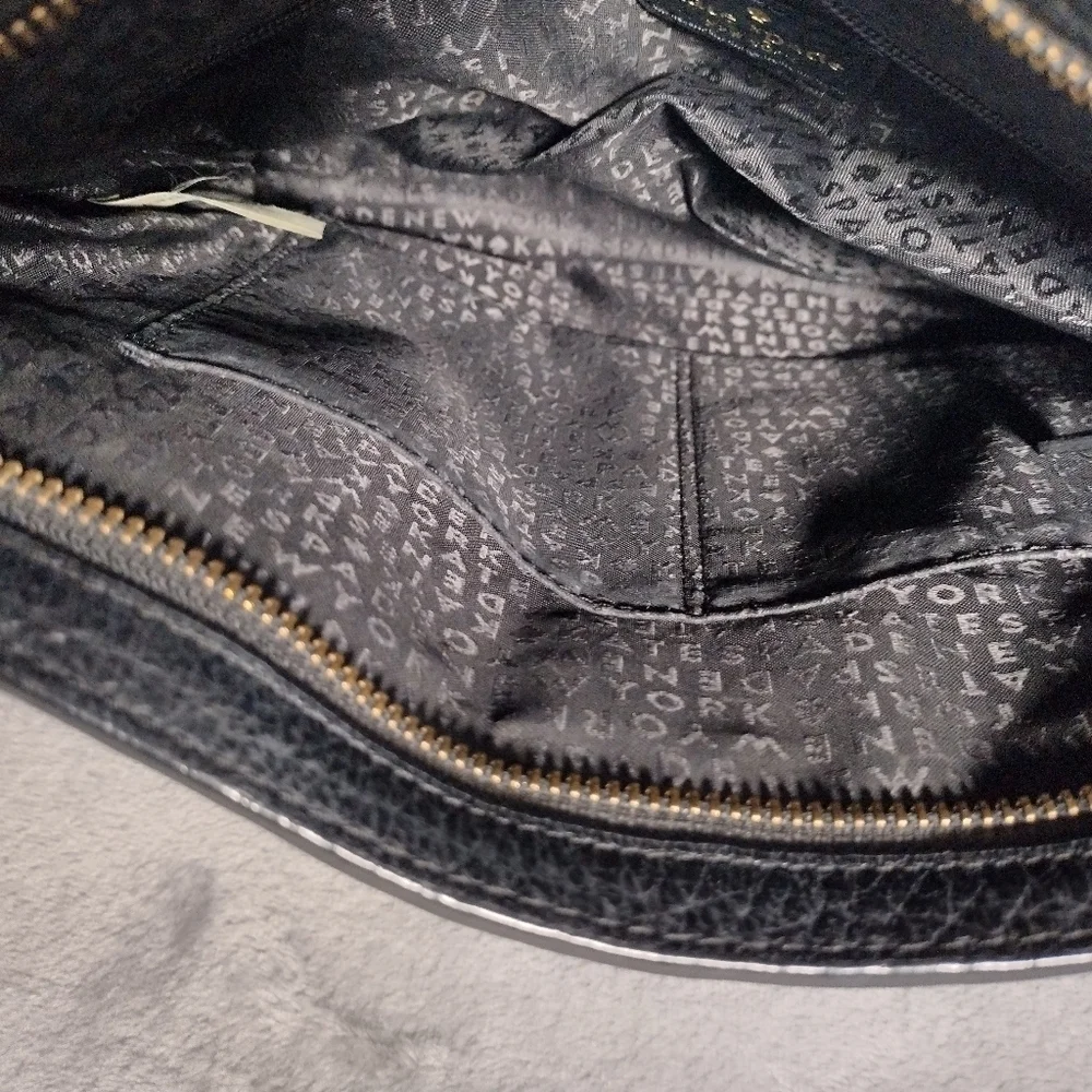 Kate Spade Bay Street Cora Crossbody Black Leather Pebbled Shoulder Bag EUC Mint